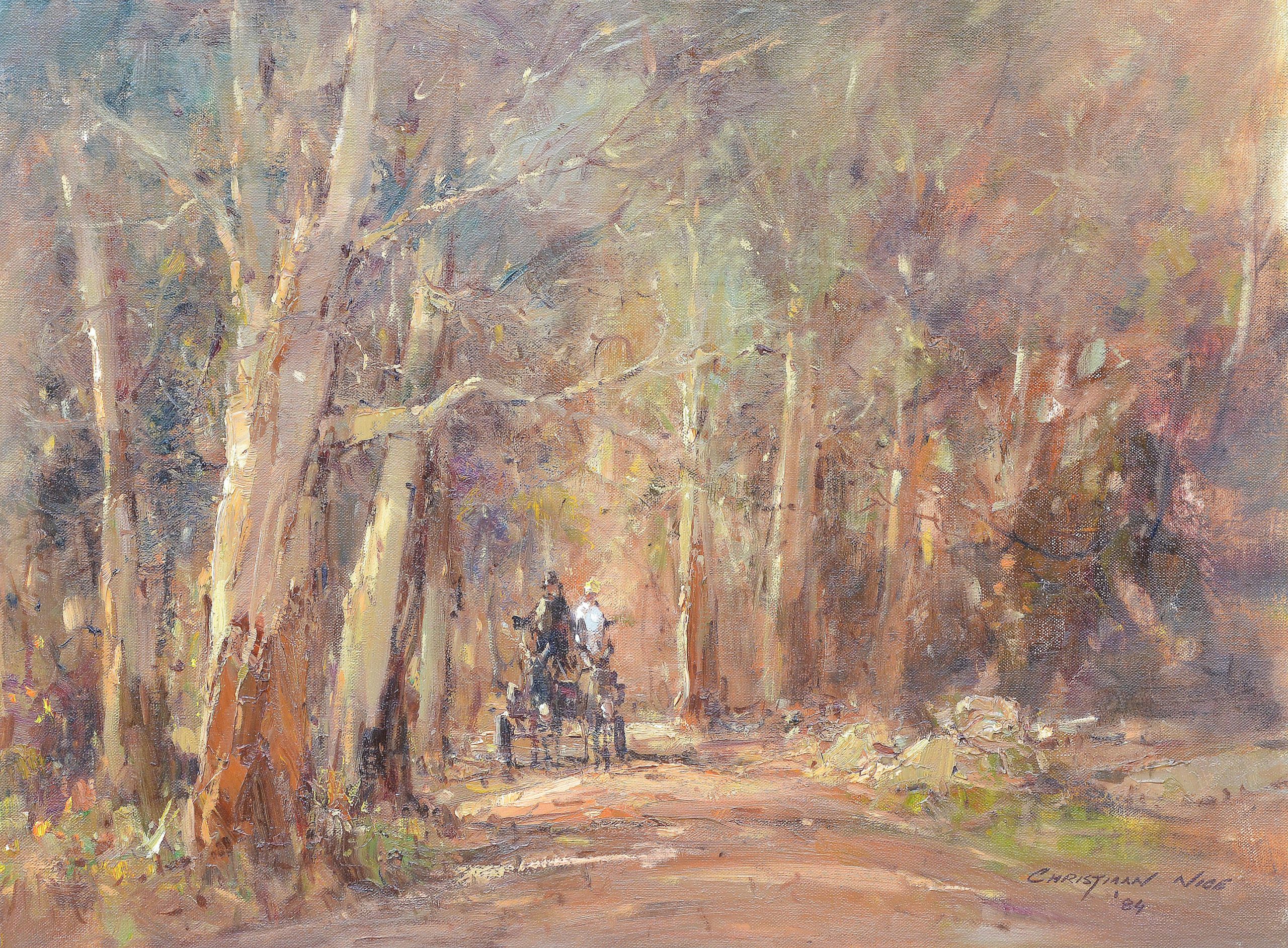 Christiaan Nice - Donkey Cart in the Woods Christiaan Nice - Donkey Cart in the Woods