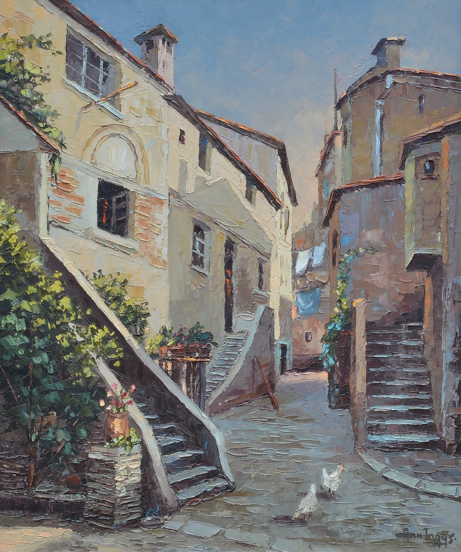 Ann Inggs - Alley in Florence, Italy - Artwork Ann Inggs - Alley in Florence, Italy - Artwork