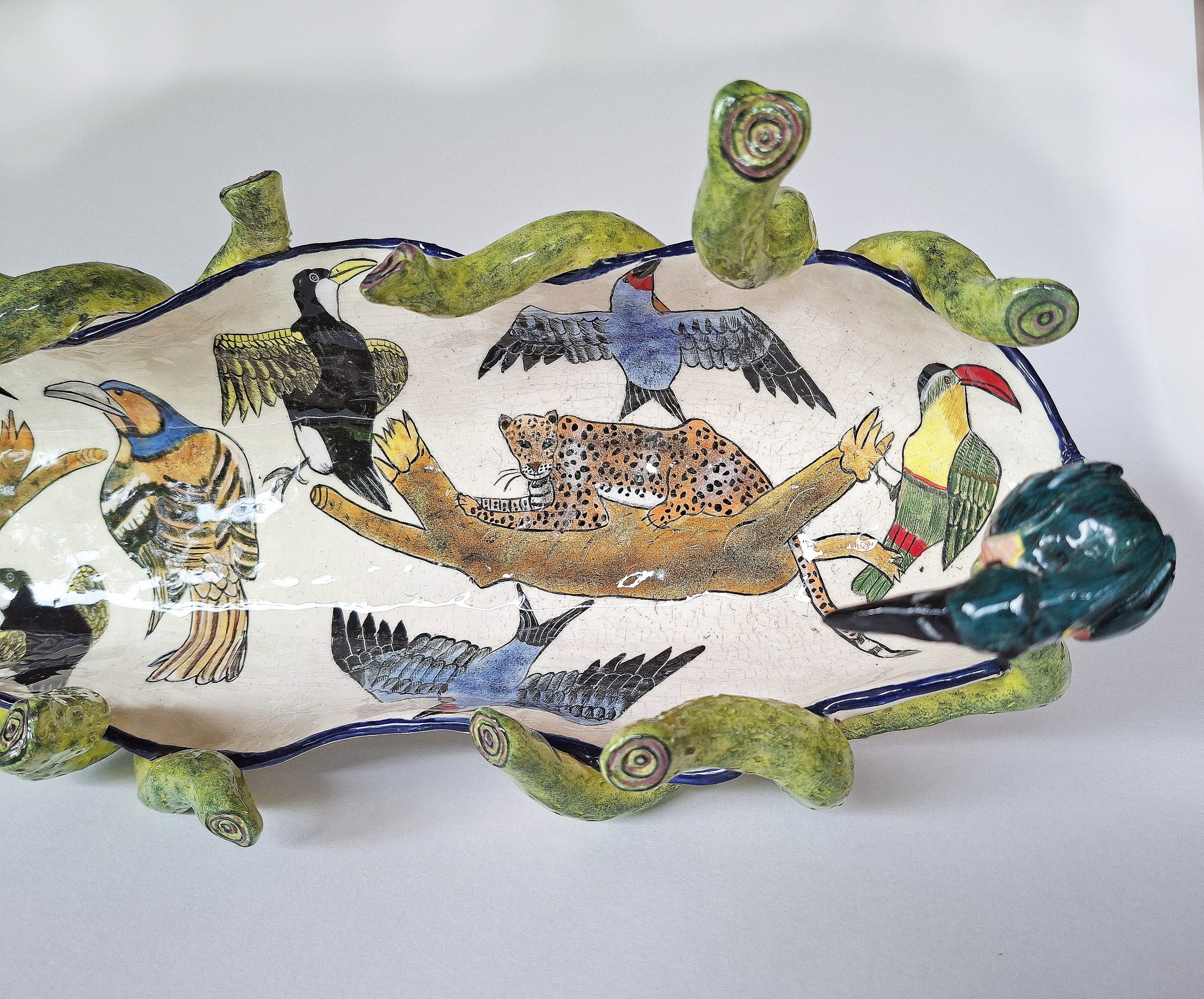 Ardmore Kingfisher Platter Ardmore Kingfisher Platter