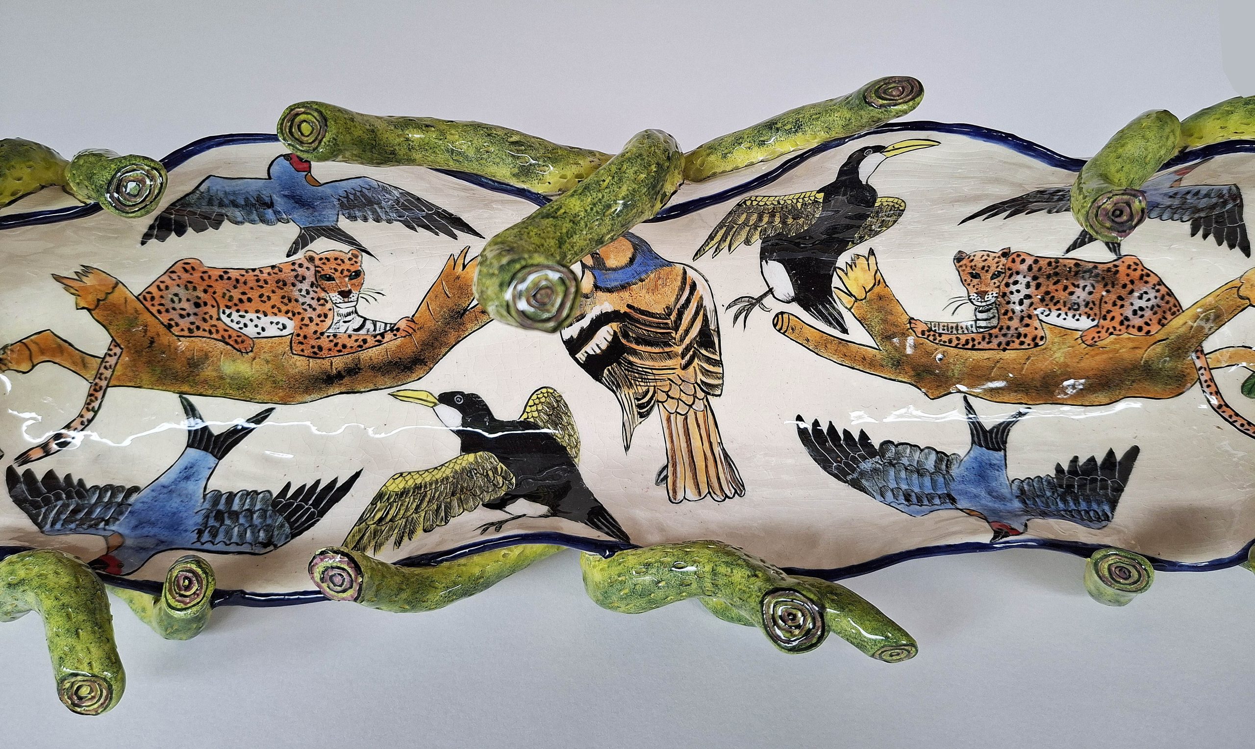 Ardmore Kingfisher Platter Ardmore Kingfisher Platter