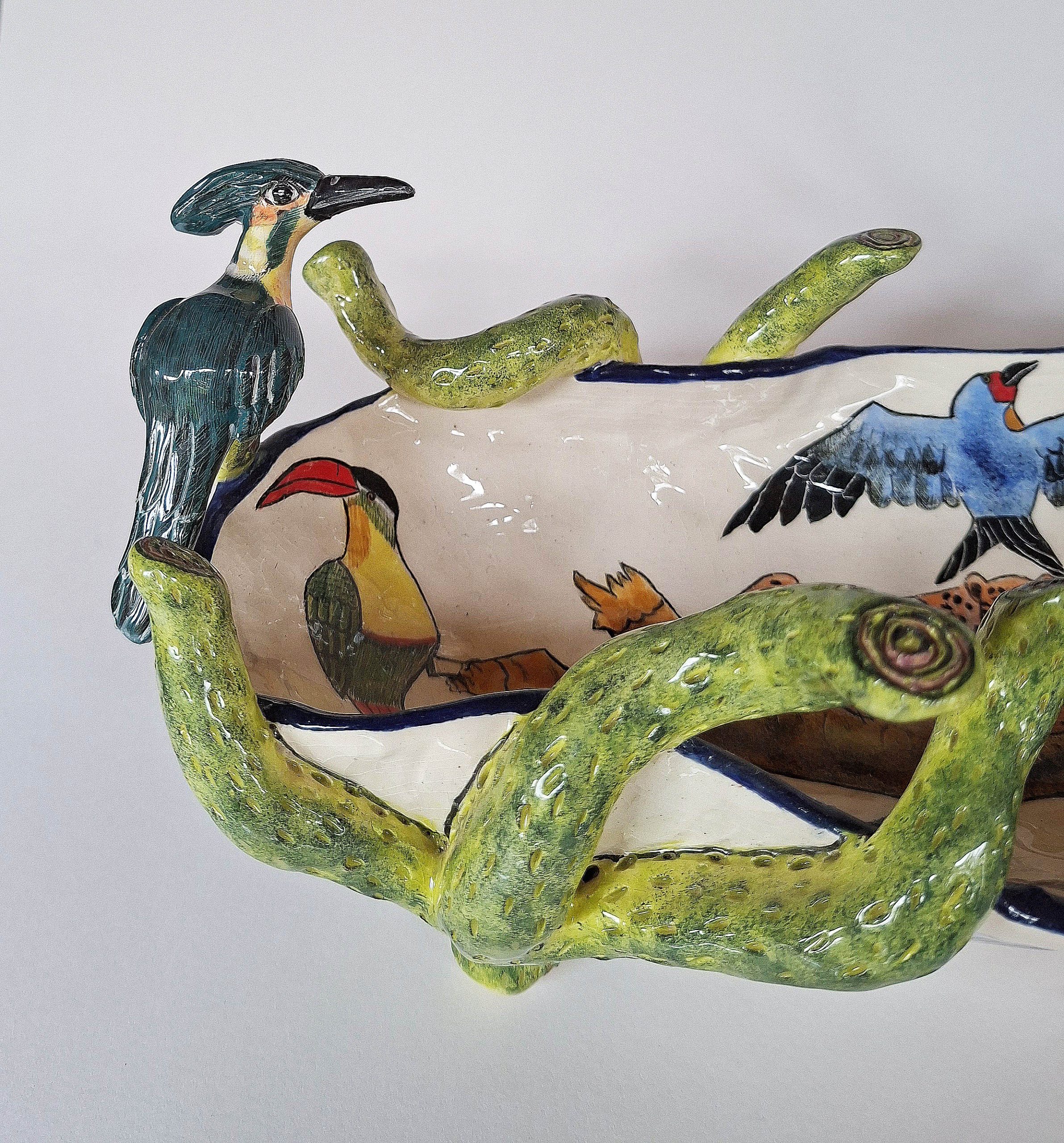 Ardmore Kingfisher Platter Ardmore Kingfisher Platter