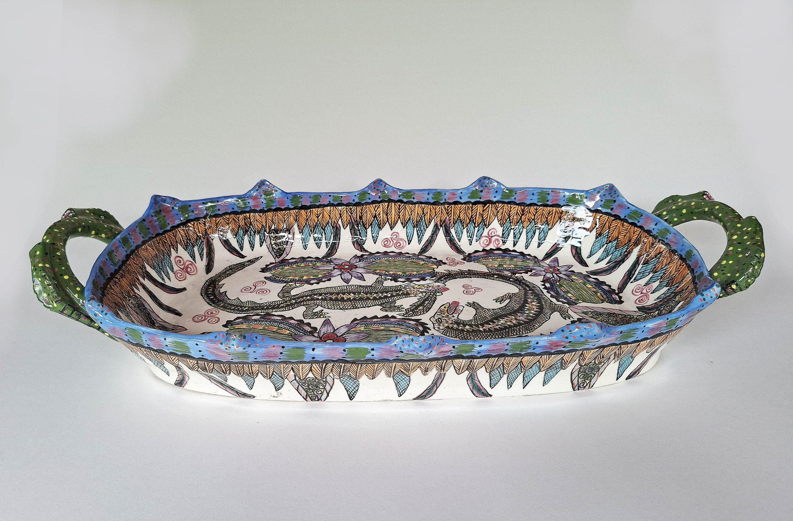 Ardmore Lizard Platter Ardmore Lizard Platter